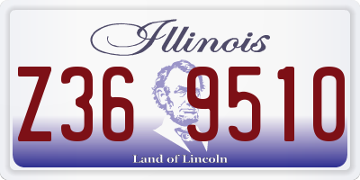 IL license plate Z369510