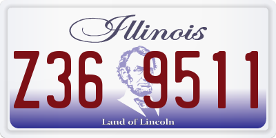 IL license plate Z369511