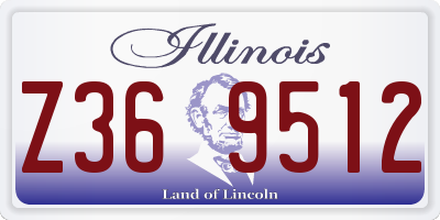 IL license plate Z369512