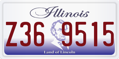 IL license plate Z369515