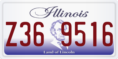 IL license plate Z369516