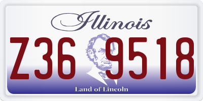 IL license plate Z369518