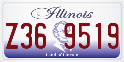 IL license plate Z369519