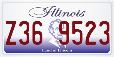 IL license plate Z369523