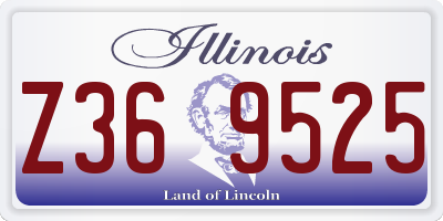 IL license plate Z369525