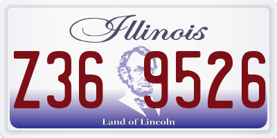 IL license plate Z369526