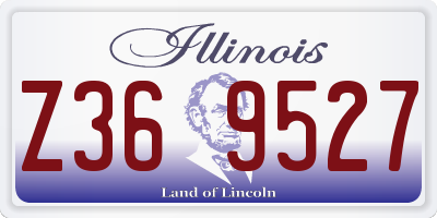 IL license plate Z369527