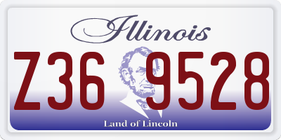 IL license plate Z369528