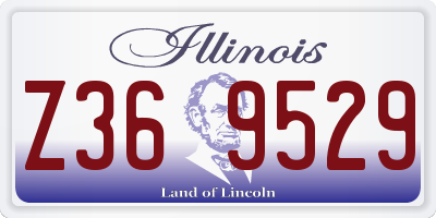 IL license plate Z369529