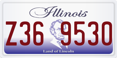 IL license plate Z369530