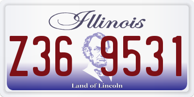 IL license plate Z369531