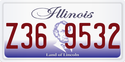 IL license plate Z369532