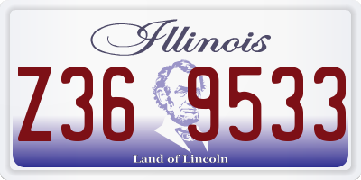 IL license plate Z369533