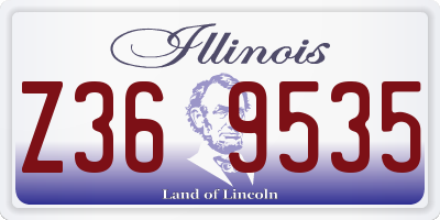 IL license plate Z369535