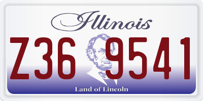IL license plate Z369541