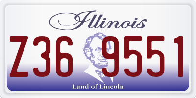 IL license plate Z369551