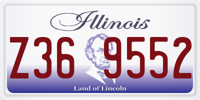 IL license plate Z369552