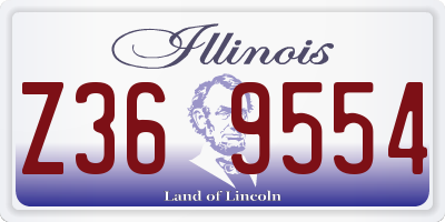 IL license plate Z369554