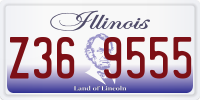IL license plate Z369555