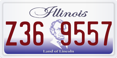 IL license plate Z369557
