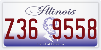 IL license plate Z369558