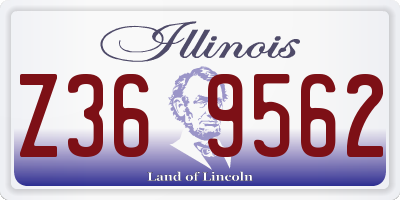 IL license plate Z369562