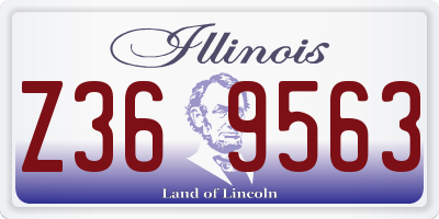 IL license plate Z369563