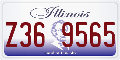 IL license plate Z369565