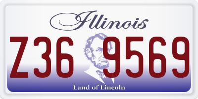 IL license plate Z369569