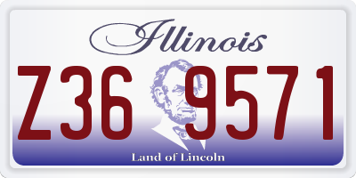 IL license plate Z369571