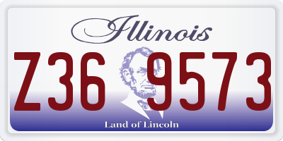 IL license plate Z369573