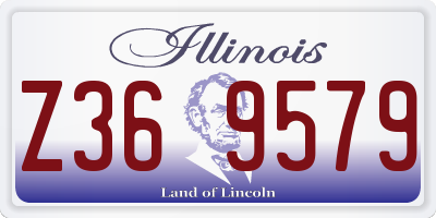 IL license plate Z369579