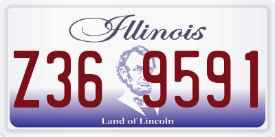 IL license plate Z369591