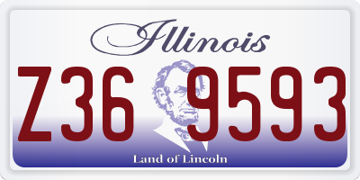 IL license plate Z369593