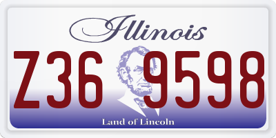 IL license plate Z369598