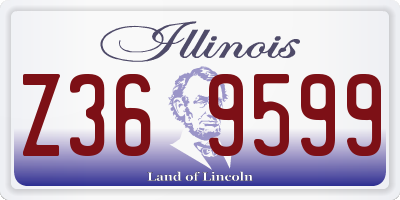 IL license plate Z369599
