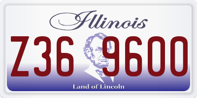 IL license plate Z369600