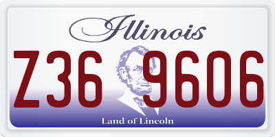 IL license plate Z369606