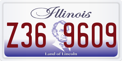 IL license plate Z369609