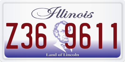 IL license plate Z369611