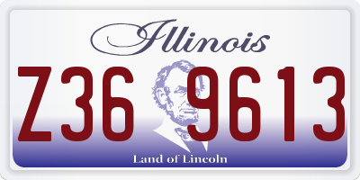 IL license plate Z369613