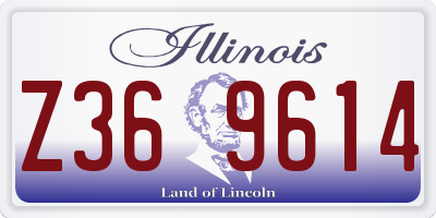 IL license plate Z369614