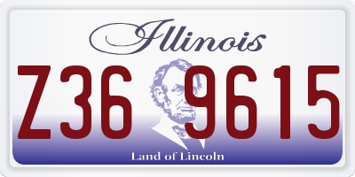 IL license plate Z369615