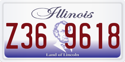 IL license plate Z369618