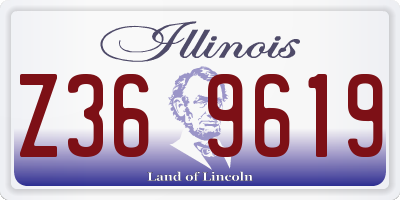 IL license plate Z369619