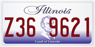 IL license plate Z369621