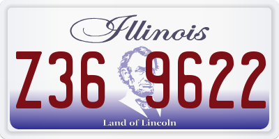 IL license plate Z369622