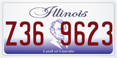 IL license plate Z369623