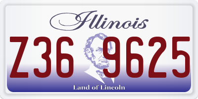 IL license plate Z369625