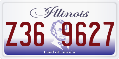 IL license plate Z369627